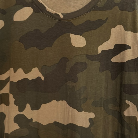 J Crew Camo Long T-Shirt dress - Picture 3 of 3